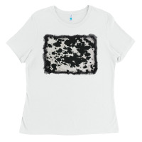 White cowhide background Ladies Tee - AdoDesignShop