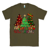 Army Green Feliz Navidad Classic Tee - NancyCooperArtShop