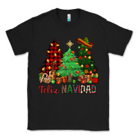 Black Feliz Navidad Classic Tee - NancyCooperArtShop