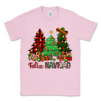 Bubblegum Pink Feliz Navidad Classic Tee - NancyCooperArtShop