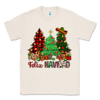 Natural Feliz Navidad Classic Tee - NancyCooperArtShop