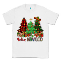 White Feliz Navidad Classic Tee - NancyCooperArtShop