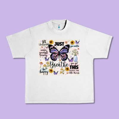 Just Breathe Urban Heavy Tee Designed By Jahusdesignshop
