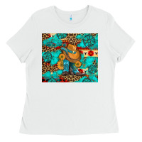 Cowboy Boots With Turquoise And Aztec Ladies Tee | Teevron