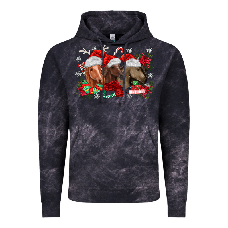 Christmas Horses Vintage Hoodie by MaliasSmallBusiness | Teevron