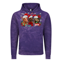 Cloud Purple christmas horses Vintage Hoodie - MaliasSmallBusiness