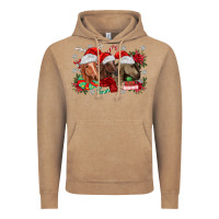 Vintage Coffee christmas horses Vintage Hoodie - MaliasSmallBusiness