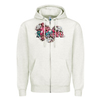 Oatmeal Heather strong cancer awareness Zipper Hoodie - CowGirlArtShop