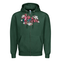 Sports Green strong cancer awareness Zipper Hoodie - CowGirlArtShop