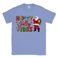 Colony Blue Holly Jolly vibes Christmas with Santa Classic Tee - NancyCooperArtShop