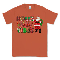 Copper Holly Jolly vibes Christmas with Santa Classic Tee - NancyCooperArtShop