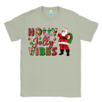Matcha Holly Jolly vibes Christmas with Santa Classic Tee - NancyCooperArtShop