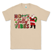 Mushroom Holly Jolly vibes Christmas with Santa Classic Tee - NancyCooperArtShop