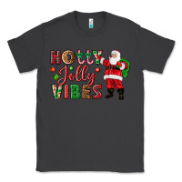 Smoke Holly Jolly vibes Christmas with Santa Classic Tee - NancyCooperArtShop