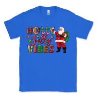 True Royal Holly Jolly vibes Christmas with Santa Classic Tee - NancyCooperArtShop