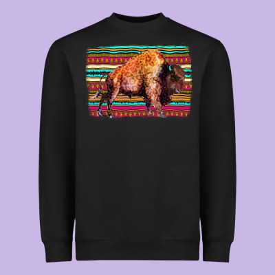 Aztec Buffalo Heavyweight Sweatshirt Designed By Bettercallsaul