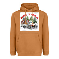 Meerkat merry chrıstmas Heavyweight Hoodie - FaDigitalArtStudio