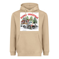Mushroom merry chrıstmas Heavyweight Hoodie - FaDigitalArtStudio