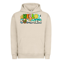 Pigment French Oak Hello Summer Urban Hoodie - CowhideDigitalArt