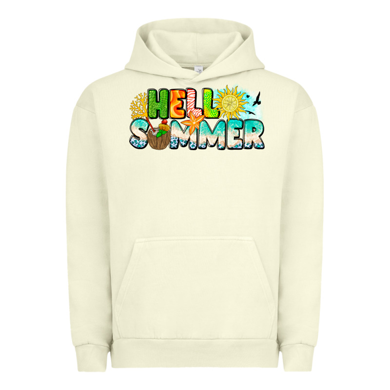 Hello Summer Urban Hoodie by CowhideDigitalArt | Teevron