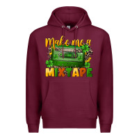 Burgundy Make me a mixtape St. Patrick's Day Premium Hoodie - CowGirlArtShop