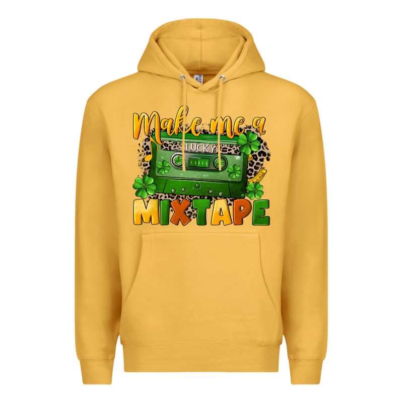Make Me A Mixtape St. Patrick's Day Premium Hoodie by CowGirlArtShop | Teevron