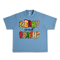 Pebble Blue merry and bright Urban Heavy Tee - MaliasSmallBusiness