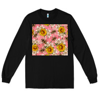 Black bees and flowers Long Sleeve Tee - Artiststas