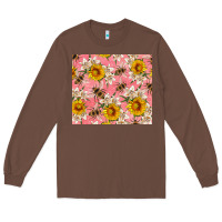 Chestnut bees and flowers Long Sleeve Tee - Artiststas
