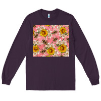 Plum bees and flowers Long Sleeve Tee - Artiststas