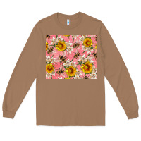Toasted Coconut bees and flowers Long Sleeve Tee - Artiststas