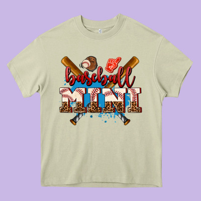 Baseball Mini Heavy Core Tee Designed By Adodesignshop