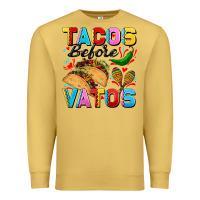 Antique Gold Tacos before Vatos Valentine's Day Premium Sweatshirt - FaDigitalArtStudio