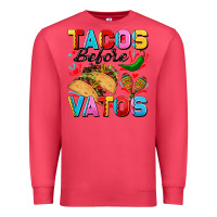 Cardinal Tacos before Vatos Valentine's Day Premium Sweatshirt - FaDigitalArtStudio