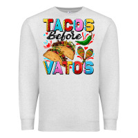 Oatmeal Heather Tacos before Vatos Valentine's Day Premium Sweatshirt - FaDigitalArtStudio