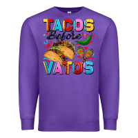 Purple Tacos before Vatos Valentine's Day Premium Sweatshirt - FaDigitalArtStudio