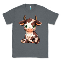 Charcoal Heather Baby Brown Cow Classic Tee - MaliasSmallBusiness