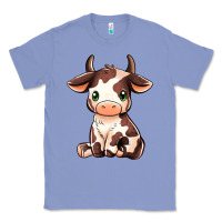Colony Blue Baby Brown Cow Classic Tee - MaliasSmallBusiness