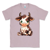 Lilac Baby Brown Cow Classic Tee - MaliasSmallBusiness