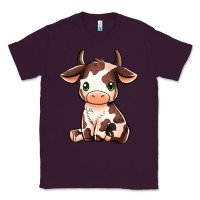 Plum Baby Brown Cow Classic Tee - MaliasSmallBusiness