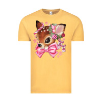 Vintage Mustard reindeer head christmas Vintage Tee - MaliasSmallBusiness