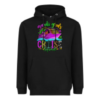 Black mardi gras cruise squad Heavyweight Hoodie - OliviaCreatesArt