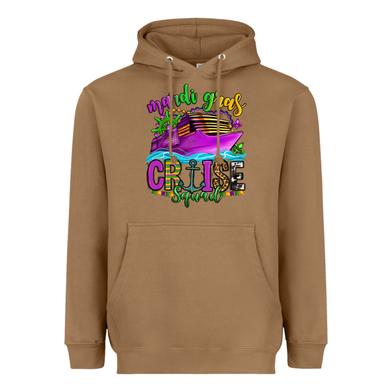 Mardi Gras Cruise Squad Heavyweight Hoodie by OliviaCreatesArt | Teevron