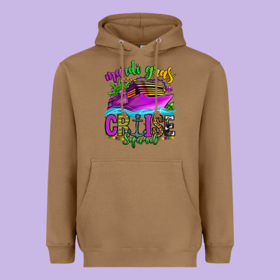 Mardi Gras Cruise Squad Heavyweight Hoodie Designed By Oliviacreatesart