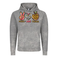 Cloud Rock peace love teach Vintage Hoodie - NancyCooperArtShop