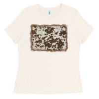 Bone cowhide background Ladies Tee - AdoDesignShop