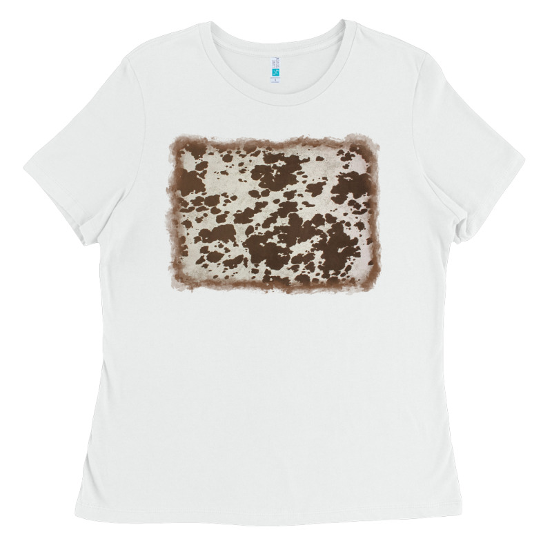 Cowhide Background Ladies Tee by AdoDesignShop | Teevron