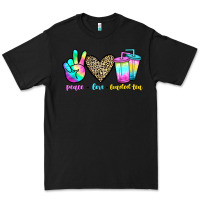 Black peace love loaded tea Premium Tee - JahusDesignShop