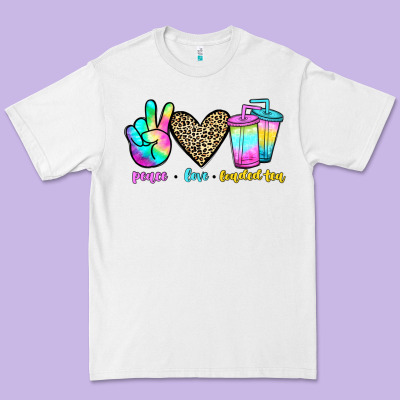 Peace Love Loaded Tea Premium Tee Designed By Jahusdesignshop