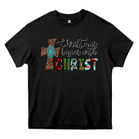 Black christmas begins with christ Heavy Core Tee - AdoDesignShop
